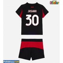 AC Milan Ardon Jashari #30 Heimtrikotsatz Kinder 2025-26 Kurzarm (+ Kurze Hosen)